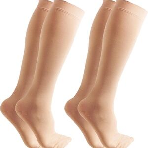 Dr.Cherwish Compression Socks Women/Men 2Pair Circulation Knee High Support M